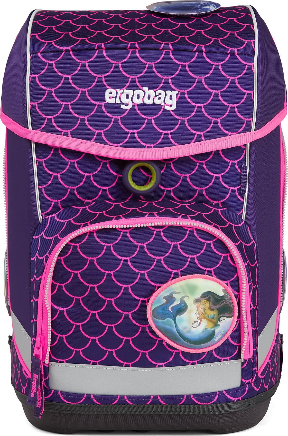 ergobag Cubo Schulranzen-Set, Rucksack, Jugend, Unisex, Pearl DiveBear (mehrfarbig), Einheitsgröße