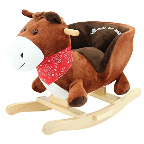 Sweety Toys 3549 Schaukeltier Pferd Pony mit Soundfunktion- Schaukelpferd