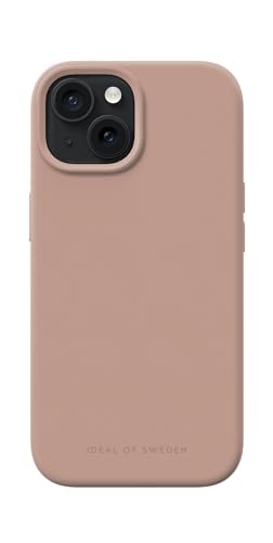 IDEAL OF SWEDEN Griffige Silikon-Handyhülle mit Einer glatten Haptik und leichtem Gefühl - Schützende stoßfeste Hülle in trendigen Farbdesigns, Kompatibel mit iPhone 15 (Blush Pink)