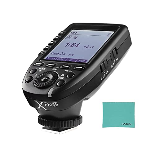 Godox Xpro N i-TTL 2.4G wireless Flash Trigger mit LCD-Bildschirm X System 32 Kanäle 16 Gruppen Unterstützung TTL Autoflash 1 / 8000s HSS Kompatibel mit Nikon Kameras für Godox Kamera Blitze