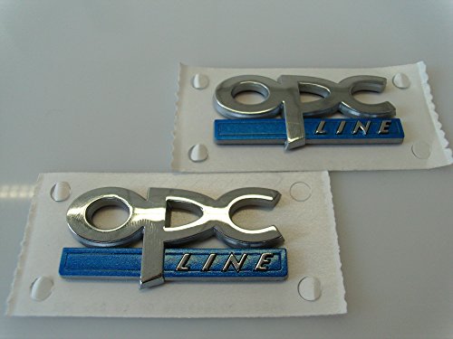2x Original Opel OPC Line Schriftzug Logo selbstklebend 171655 Emblem