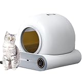 Selbstreinigende Katzentoilette, automatische Katzentoilette mit extra großem Fassungsvermögen, intelligente mit App-Steuerung, Gesundheitsüberwachung Geruchsentfernung einfache Reinigung