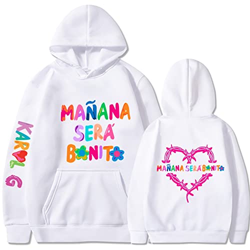 Itsgo Neues Album Mañana Será Bonito Hoodie Sweatshirts Pullover Harajuku Neuheit Kapuzen-Trainingsanzug Pullover Männer Frauen (Color : Color 3, Size : L)