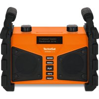 TechniSat DigitRadio 230 OD - Tragbares DAB-Radio - 12 Watt - orange