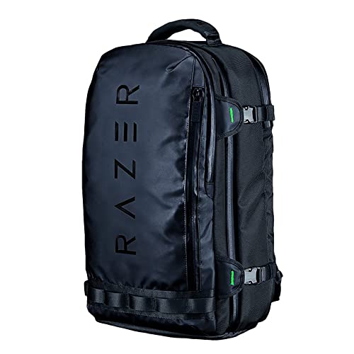 Razer Rogue V3 Backpack (17,3") Black Edition - Kompakter Reise Rucksack (Fach für Laptop bis 17 Zoll, abriebfest, Außenhülle aus Polyester) Schwarz