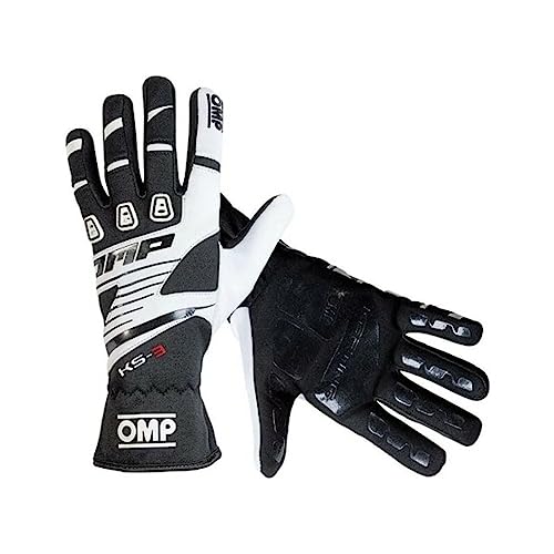 OMP OMPKK02743E076XL My2018 Ks-3-Handschuhe, Schwarz/Weiß, Größe XL