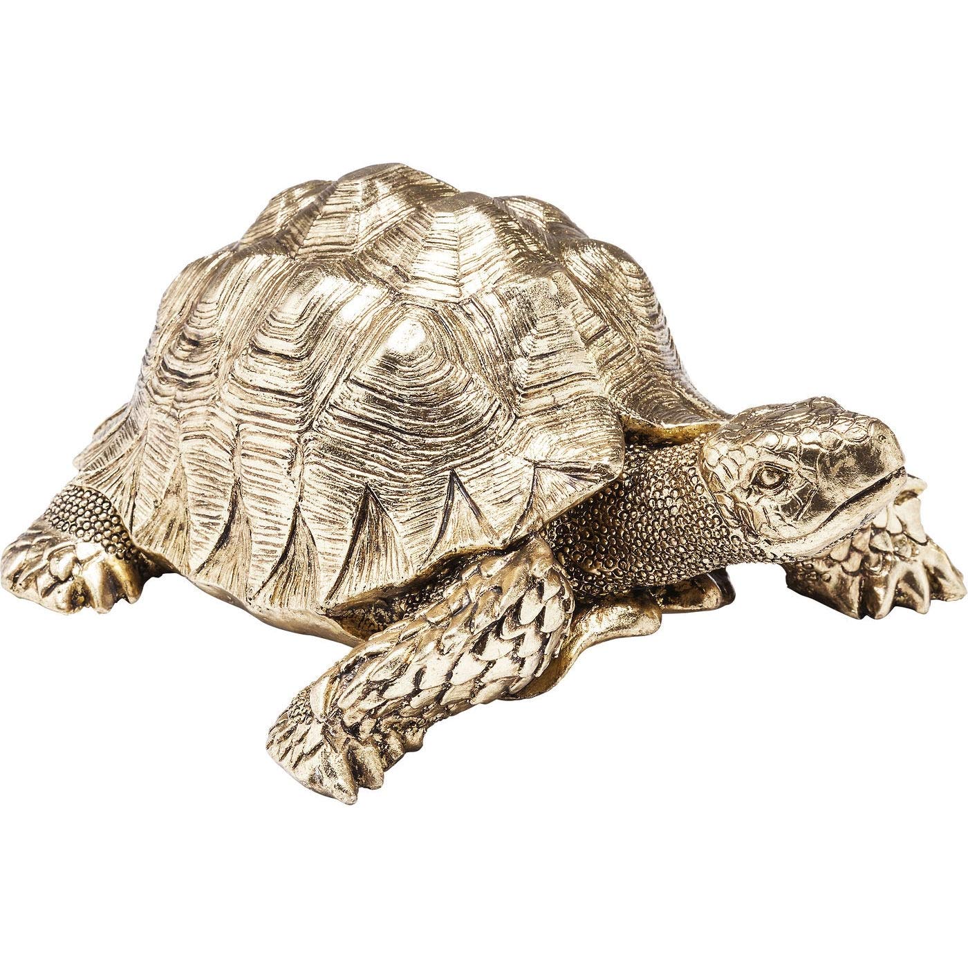 Kare Design Deko Figur Turtle, Gold, Deko Objekt, Schildkröte, 11x26x20 cm (H/B/T)