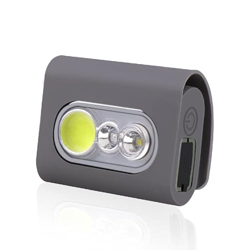 Clip-on-Lauflicht, 2000 Lumen Sicherheits-Jogging-LED-Licht mit starkem Magnetclip, USB-wiederaufladbare Nachtlichter als Ergänzung zu reflektierenden Westen für Läufer, Jogger, Hundespaziergang