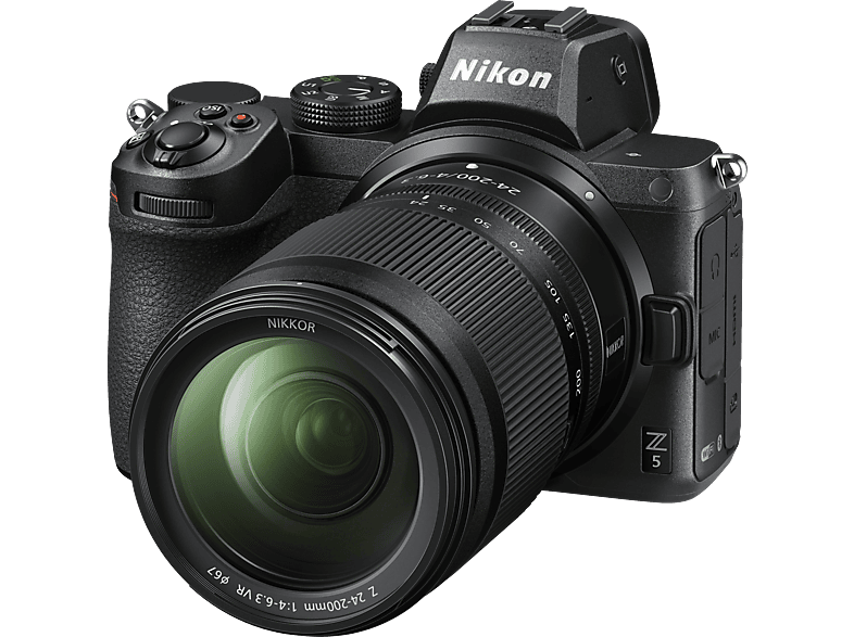 NIKON Z 5 Kit 24-200 mm Systemkamera mit Objektiv mm, 8 cm Display Touchscreen, WLAN