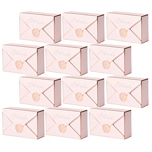 SOIMISS 30 Pcs Hochzeit Geschenk Boxen Exquisite Wrap Taschen Urlaub Candy Box Xmas Party Hochzeit Gefälligkeiten Liefert für Weihnachten Hochzeit Decor Rosa