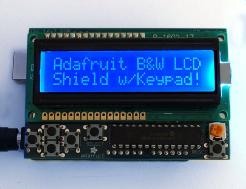Adafruit Blue&White 16x2 LCD + Keypad Kit für Arduino