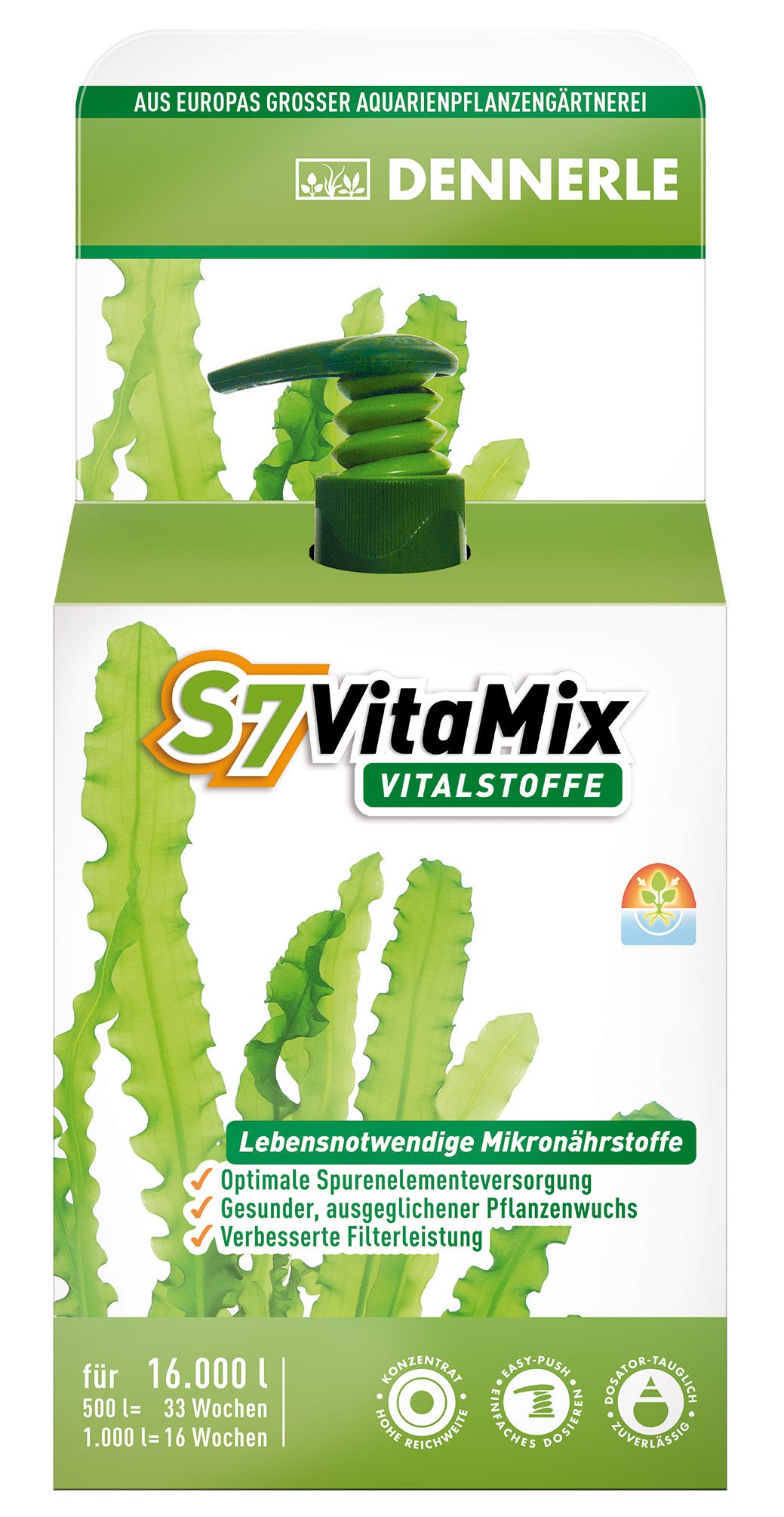Dennerle 4466 S7 Vita Mix Vitalstoffe für Aquarienpflanzen, 500 ml