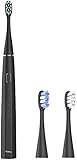 newgen medicals USB Zahnbürste: Smarte Schallzahnbürste, 5 Reinigungsmodi, USB-C-Port, Bluetooth, App (Elektrische Zahnbürste USB c, Toothbrush, Handy Ladestation)