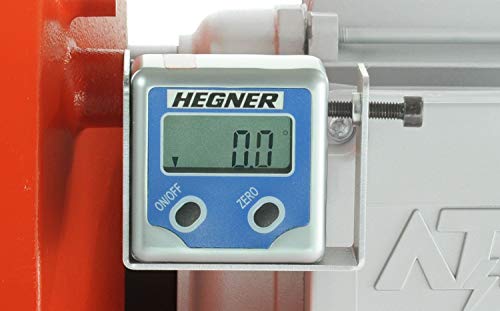 Hegner Winkelmesser für Schleifmaschinen (Zubehör für Scheibenschleifmaschine HSM 300S, Winkelgenauigkeit 0,1°, Messgerät inkl. Aufnahme) 06455000