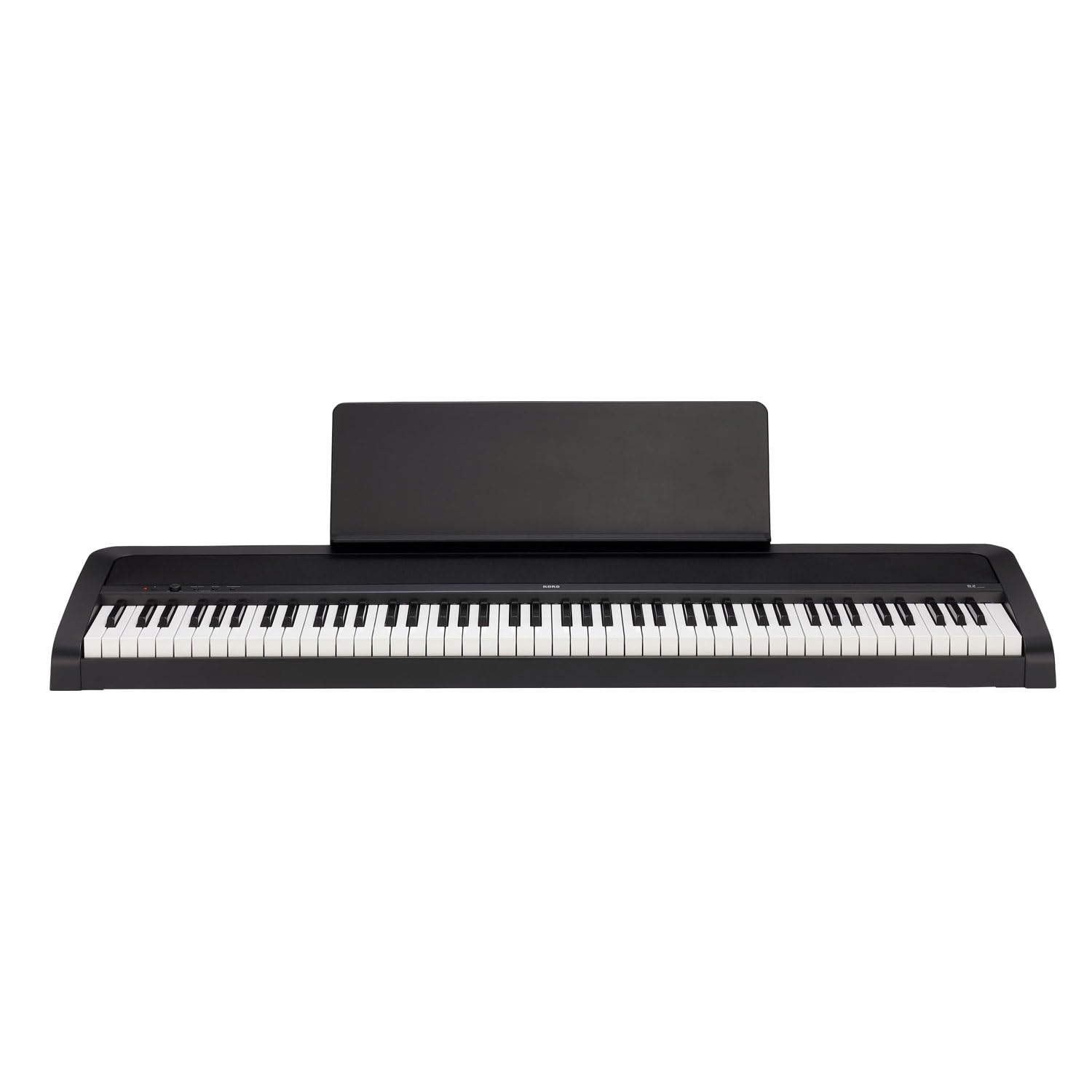 KORG B2 Digitalpiano, Keyboard, E-Piano (mit Notenpult, Dämpferpedal und Lernsoftware zum Üben zuhause), USB Midi/Audio-Anschlüsse, 88 Tasten, schwarz