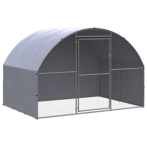 Animals & Pet Supplies Outdoor Hühnerstall 3x2x2m Stahl verzinkt