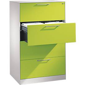 Hängeregistraturschrank ASISTO C 3000, 4 Schubladen, 2- oder 3-bahnig, B 800/1200 mm