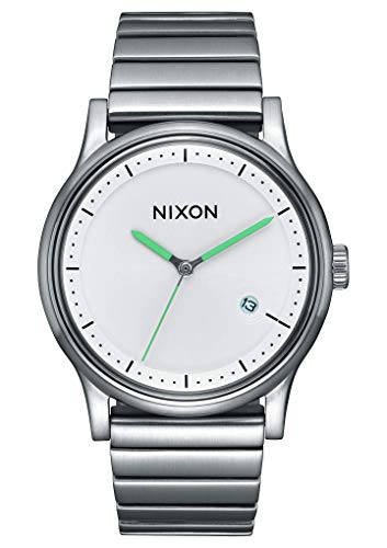 Nixon Unisex Erwachsene Digital Uhr mit Edelstahl Armband A1160-100-00