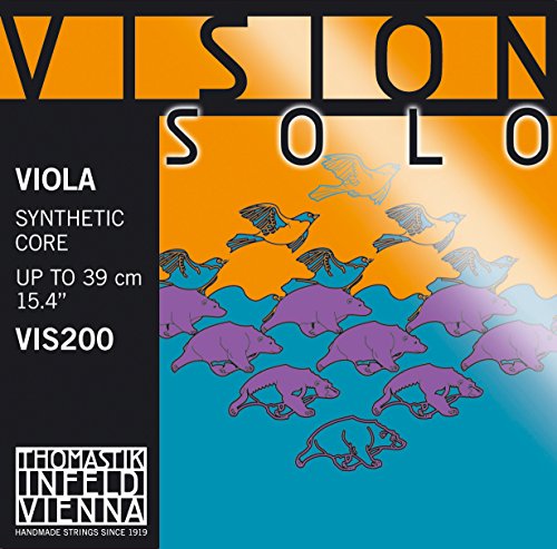 Thomastik Einzelsaite für Viola 4/4 Vision Solo - G-Saite Synthetikkern, Silber umsponnen, mittel