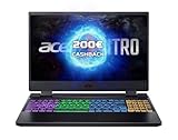 Acer Nitro 5 (AN515-58-797Q) Gaming Laptop | 15,6" FHD 144Hz Display | Intel Core i7-12650H | 16 GB RAM | 512 GB SSD | NVIDIA GeForce RTX 4060 | Windows 11 | QWERTZ Tastatur | schwarz