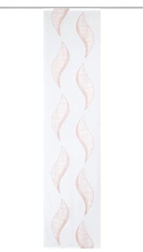 84489 | Iker Schiebegardine/Schiebevorhang, transparent mit Scherli, 245x60 cm, Farbe (Rose)