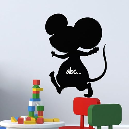 Aufkleber für Tafel, selbstklebend, abwischbar, Maus-Silhouette I – 75 x 55 cm