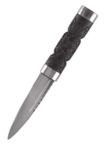 Battle-Merchant Sgian Dubh Messer mit Lederscheide