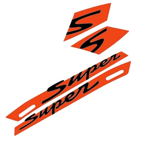 DUVTEK tankaufkleber pad Für Vespa GTS 300 GTS300 Super Sport Motorrad Aufkleber (Color : 3 Orange)