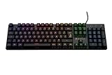 SureFire Kingpin M2 Mechanische Gaming Tastatur Französisch, Gaming Multimedia Keyboard Full Size, RGB-Tastatur mit Beleuchtung, 100% Anti-Ghosting-Tasten, französisches Layout AZERTY