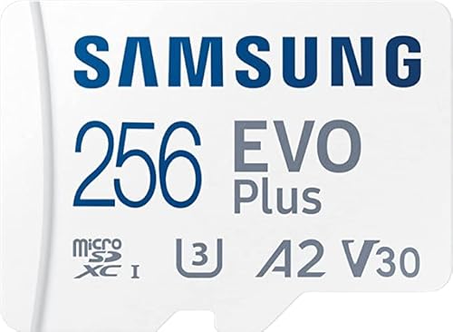 256GB Evo Plus Micro-SD-Speicherkarte für Samsung Tab S8, Tab S8+, Tab S8 Ultra Tablet PC + Digi Wipe Cleaning Cloth