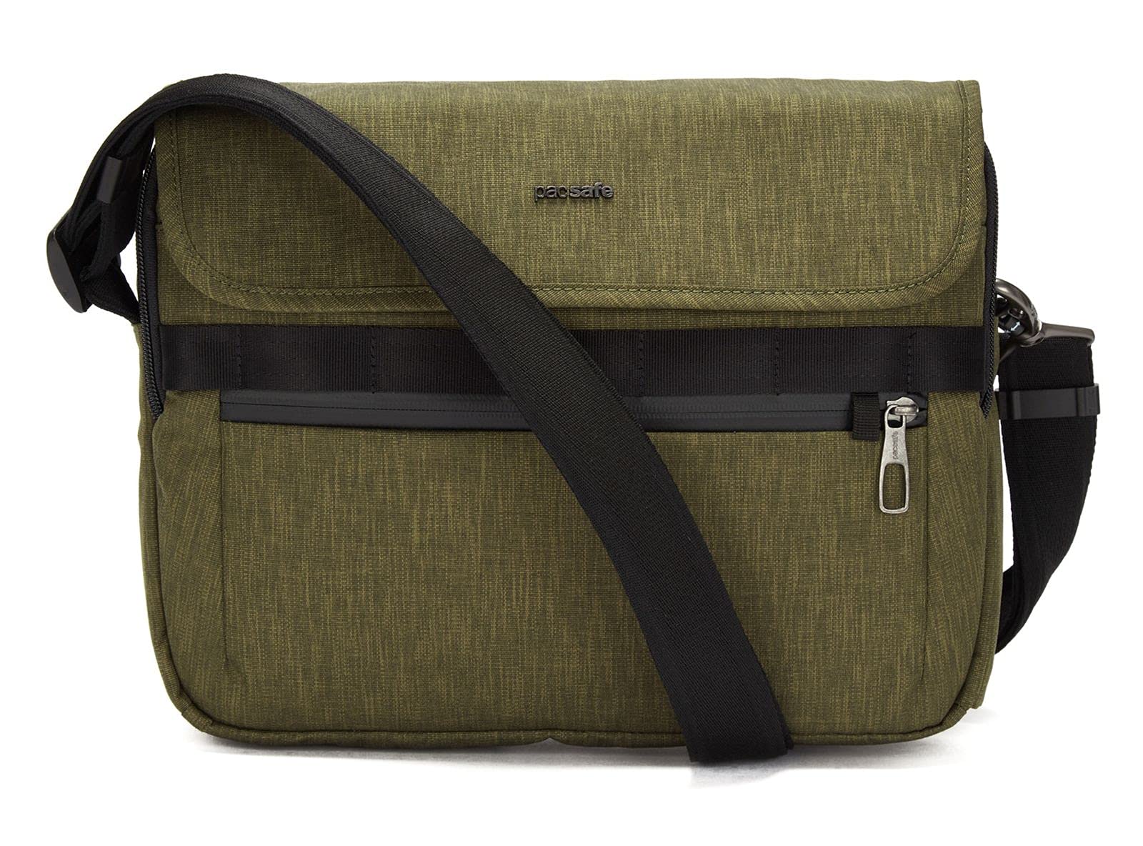 Pacsafe Metrosafe X Messenger-Tasche für Herren, Diebstahlschutz, passend für 12 Zoll (30,5 cm) Laptopgepäck, Dienstprogramm (Grün) - 30630517