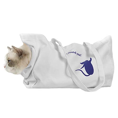JIAWEIIY Hundetragetasche Rucksäcke Hund und Katze Sling Carrier Hands-Free Reversible Pet Bag Für Welpen Kleine Hunde Katzen Verstellbarer Kordelzug