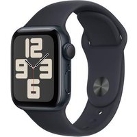 Apple Watch SE (GPS) - 40 mm - Midnight Aluminium - intelligente Uhr mit Sportband - Flouroelastomer - Midnight - Bandgröße: S/M - 32GB - Wi-Fi, Bluetooth - 26,4 g (MR9X3QF/A)