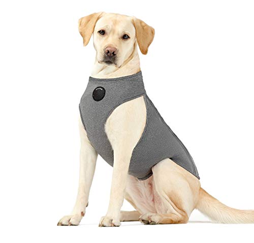 Neoally Dog Angstjacke Beruhigungsweste mit meiste Torso-Abdeckung inkl. Brust für beste beruhigende Wirkung, 3-stufig verstellbares Kompressions-Donnershirt für Hunde