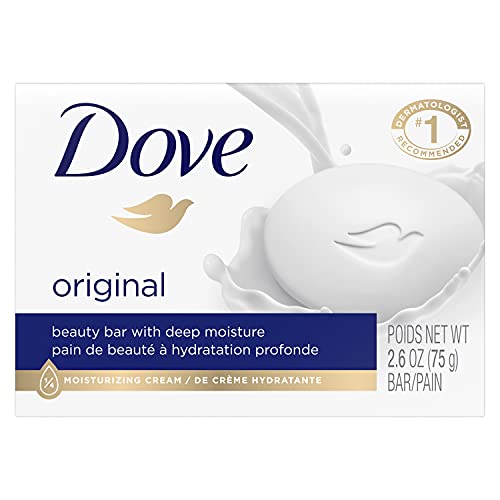 Dove Beauty Bar Gentle Skin Cleanser Moisturizing for Gentle Soft Skin Care Original Made with 1/4 Moisturizing Cream 75 ml