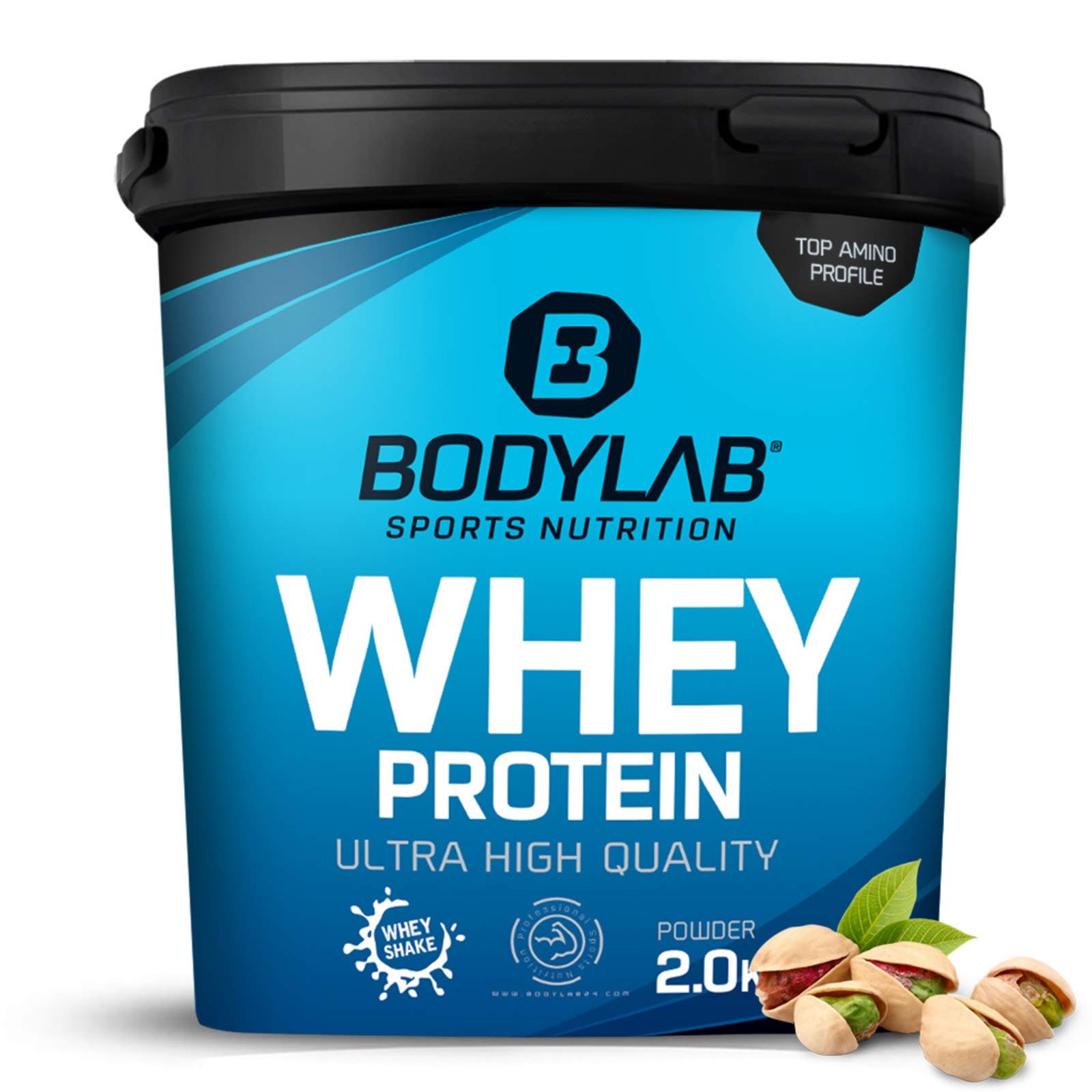 Bodylab24 Whey Protein Pulver, Pistazie, 2kg