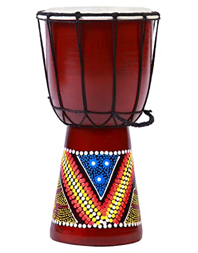 30cm Djembe Trommel Bongo Bunt Bemalt