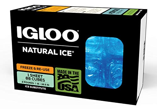 IGLOO Outdoor Natural Ice Kühlmatte, Blau, 88 Würfel