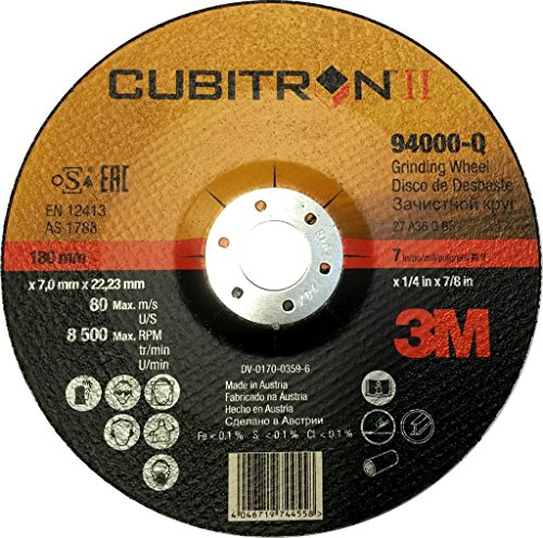 3M™ Cubitron™ II Schruppscheibe 2. Generation, 115 mm, 7,0 mm, 22,23 mm, 36+, Typ 27, 10 Stück/Karton
