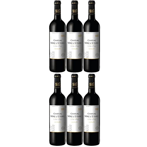 Château Mire L'Etang La Clape AOP Rotwein Wein trocken Frankreich I FeinWert Paket (6 x 0,75l)