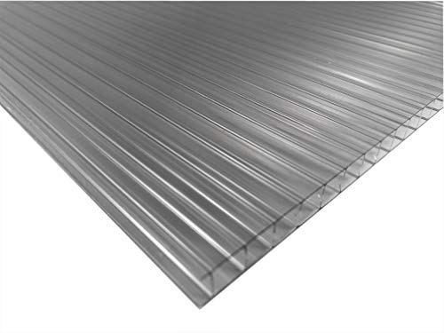 4-10mm Polycarbonat Stegplatte Dachplatte KLAR kostenloser Zuschnitt (6mm, 1497x698mm)