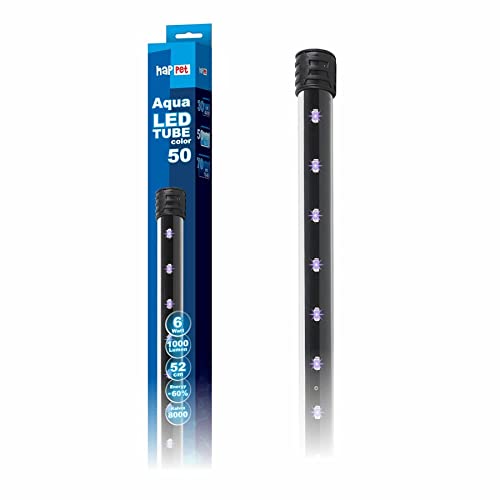 Happet Aquarium Beleuchtung AquaLED Tube in color und weiß, Tageslicht oder Pflanzenlicht Aquarienlampe (LED tube 50 color)