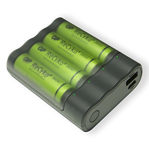 GP Battery VD202222 Ladegerät mit Batterien