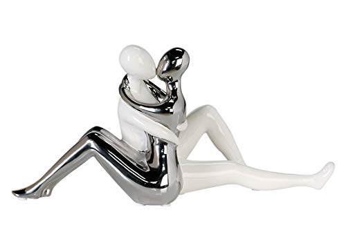 Casablanca - Skulptur, Figur - Liebesgeschichte - Farbe: Weiß/Silber - Höhe: 16,5 cm