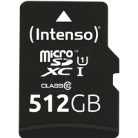 Intenso microSD Karte UHS-I Premium Speicherkarte 512 GB Klasse 10 (3423493)