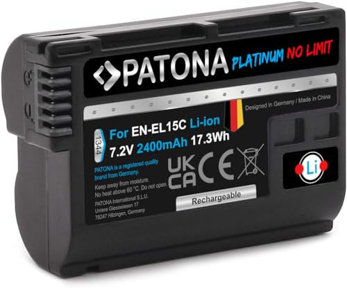 PATONA Platinum - Ersatz für Akku Nikon EN-EL15c (2250mAh) kompatibel mit Nikon Z5 Z6 II Z7 II etc.