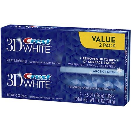Crest 3D White Arctic Fresh Fluorid Anticavity Zahnpasta, 2 Stück
