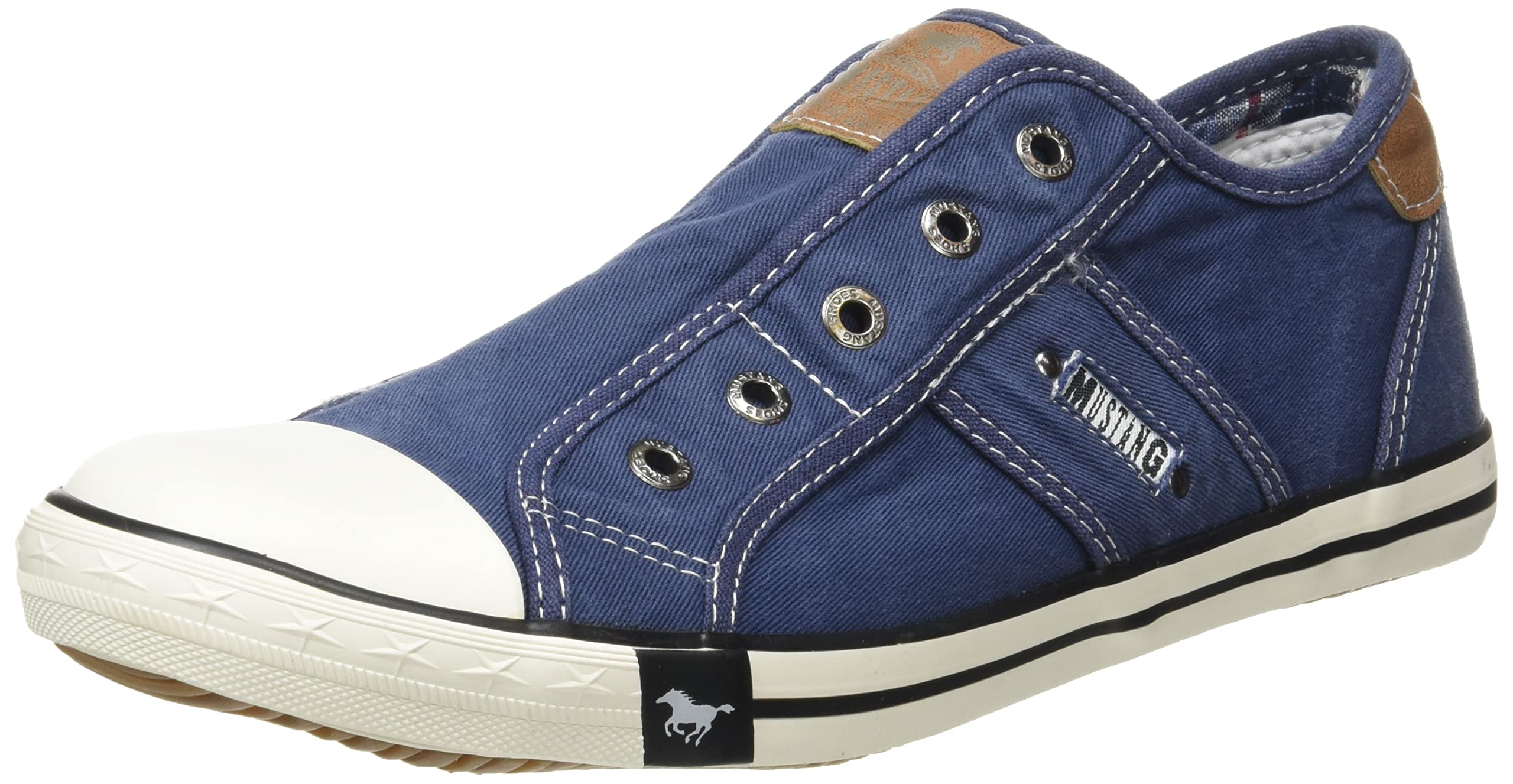 MUSTANG Damen 1099-409-841 Slip On Sneaker Low-Top, Jeansblau, 37 EU