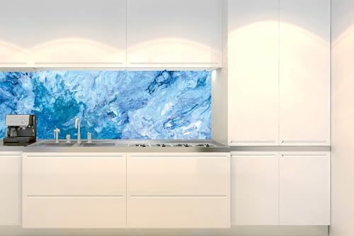 Dimex Küchenrückwand Folie Selbstklebend OZEANSTURM-Effekt 180 x 60 cm | Klebefolie - Dekofolie - Spritzschutz für Küche