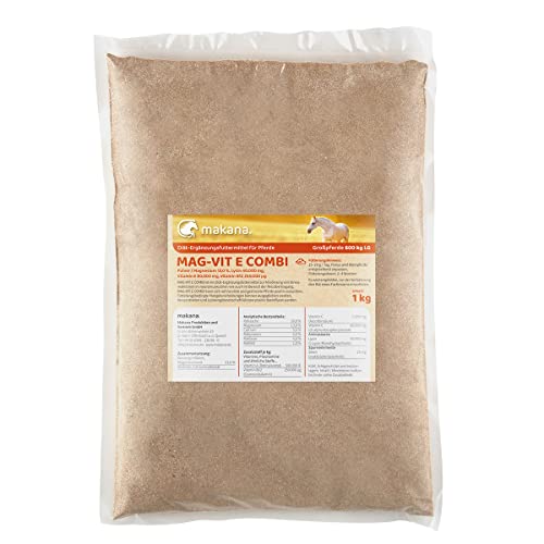Makana MAG-VIT E Combi Pulver für Tiere, mit Magnesium und Lysin (ohne Tryptophan), 1er Pack (1 x 1 kg)
